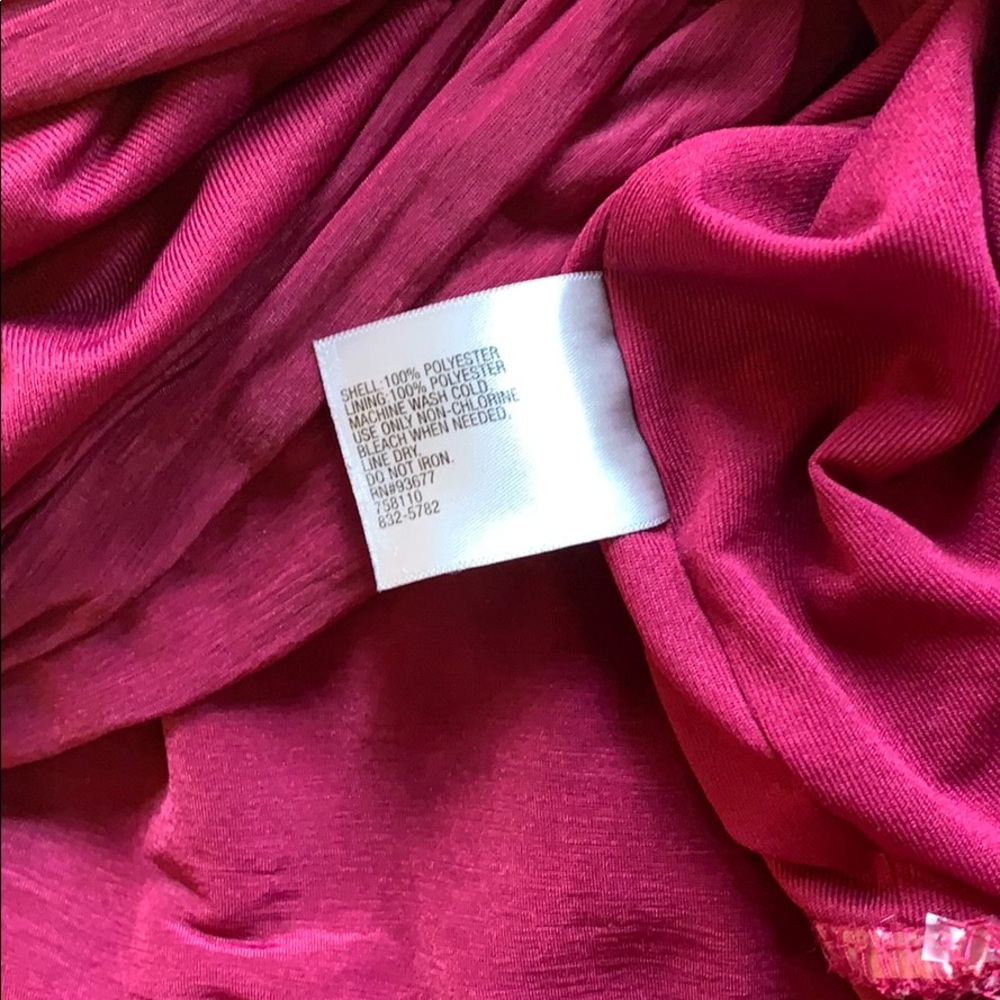 Worthington sleeveless top- magenta/wine color - Picture 3 of 3